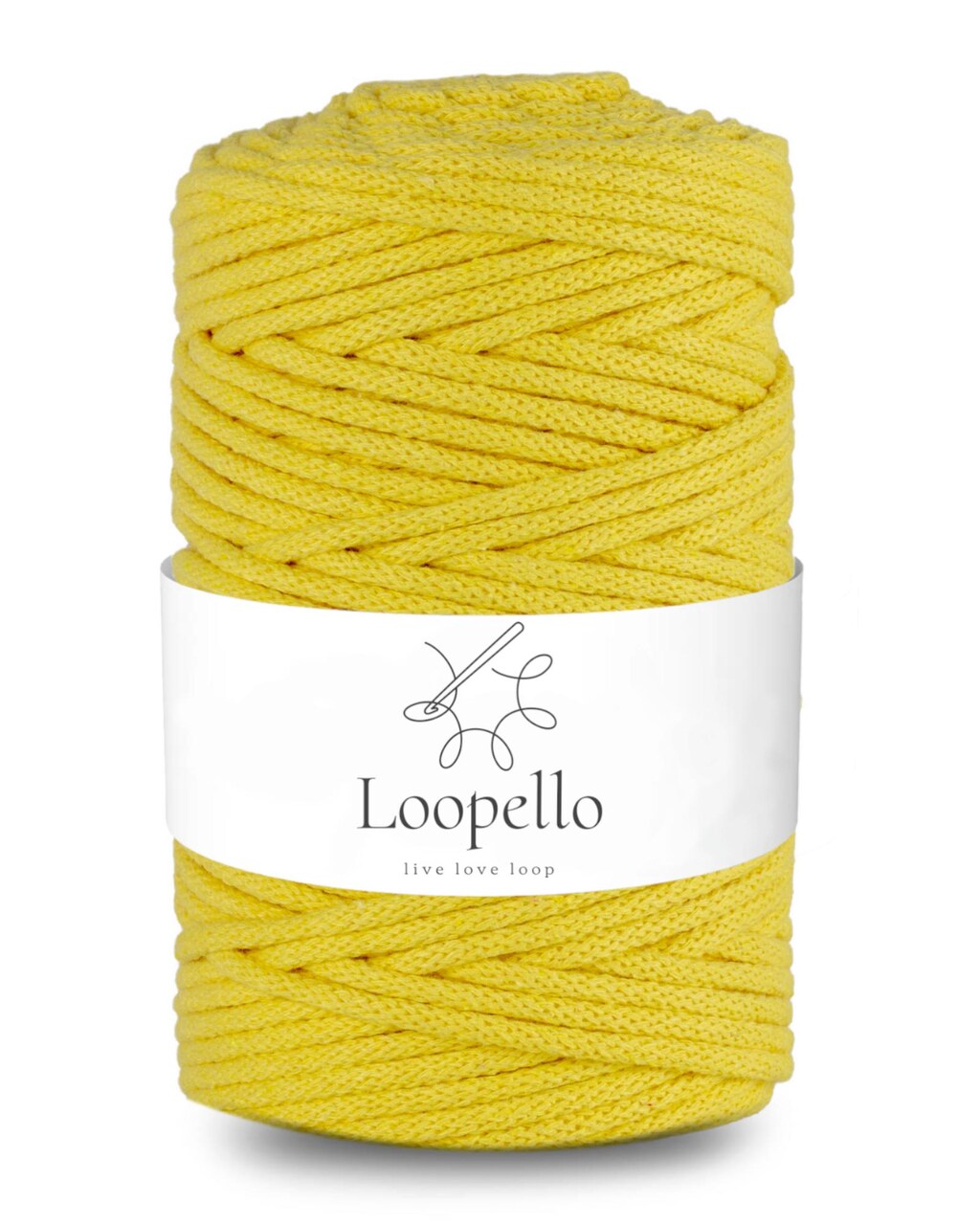 Bobbiny Filo Di Corda Jumbo 9 Mm X 100 M Per Macramè, Uncinetto E Lavori A Maglia - Colore Senape