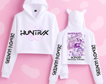 Felpa Con Cappuccio Per Ragazze - Stampa Anime Demons/Hunters, Cotone E Poliestere, Taglie 2-12 Anni - Stile Y2K Per Autunno/Inverno