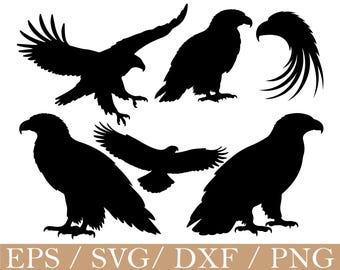 Águila Svg, Silueta de águila, Dxf, Png