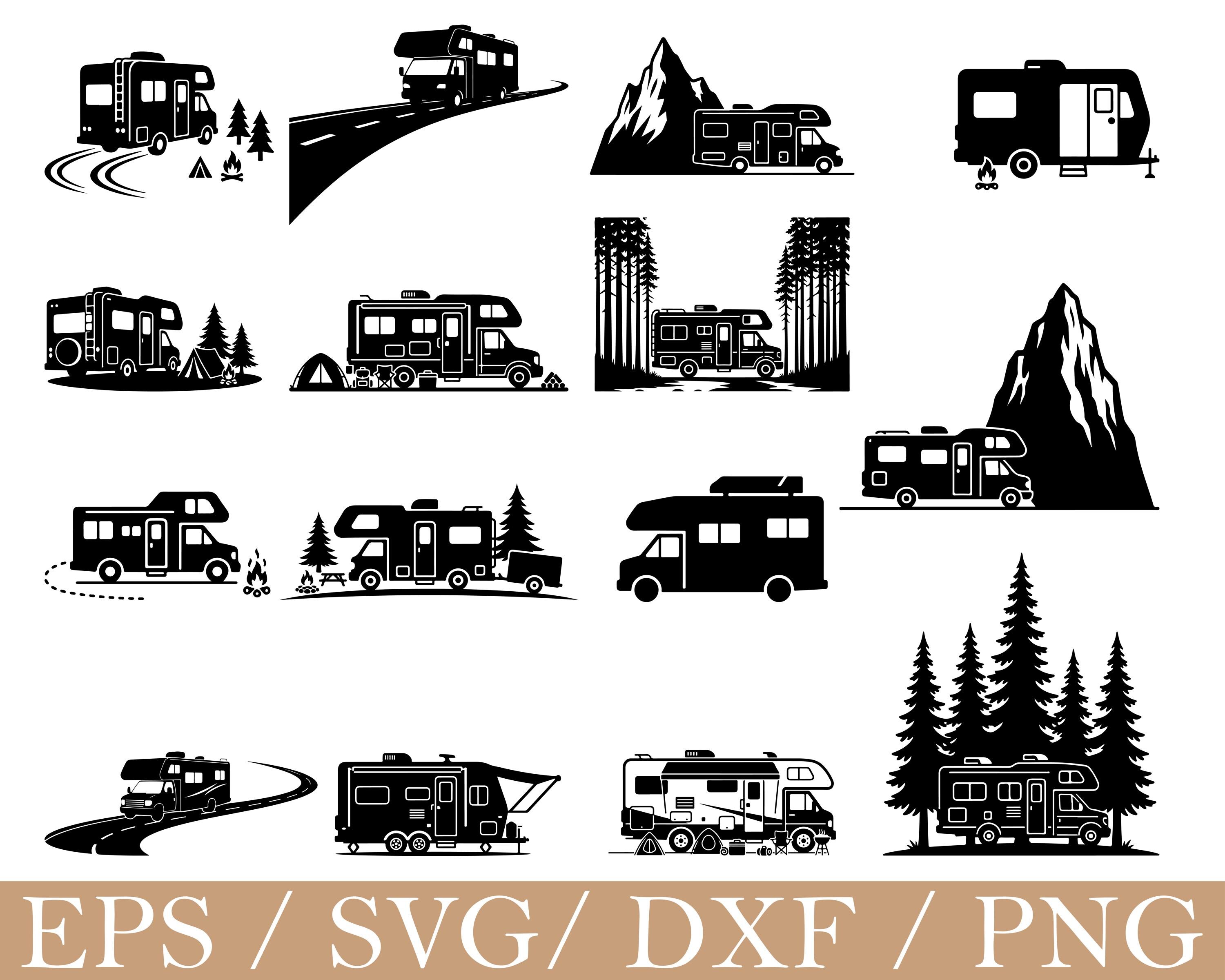 Dxf Files Rv Canister RV, Camper Van Svg, Dxf, Png - Etsy Australia