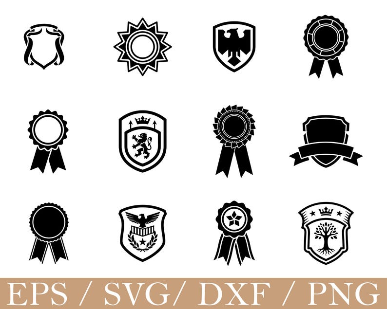Badges Svg, Dxf, Png - Etsy