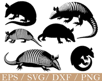 Armadillo Svg, Armadillo Silhouette, Dxf, Png