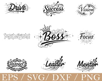 Boss Typography Svg,
