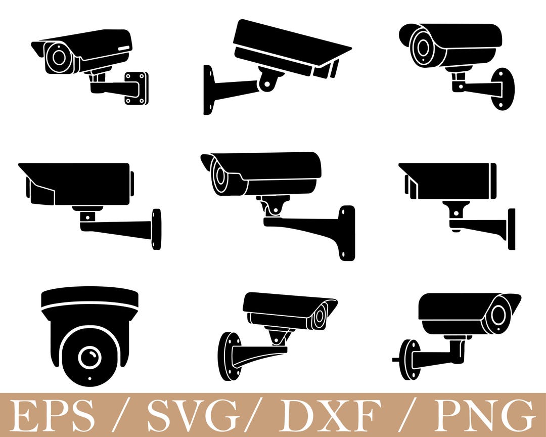 CCTV Camera Svg, Dxf, Png - Etsy