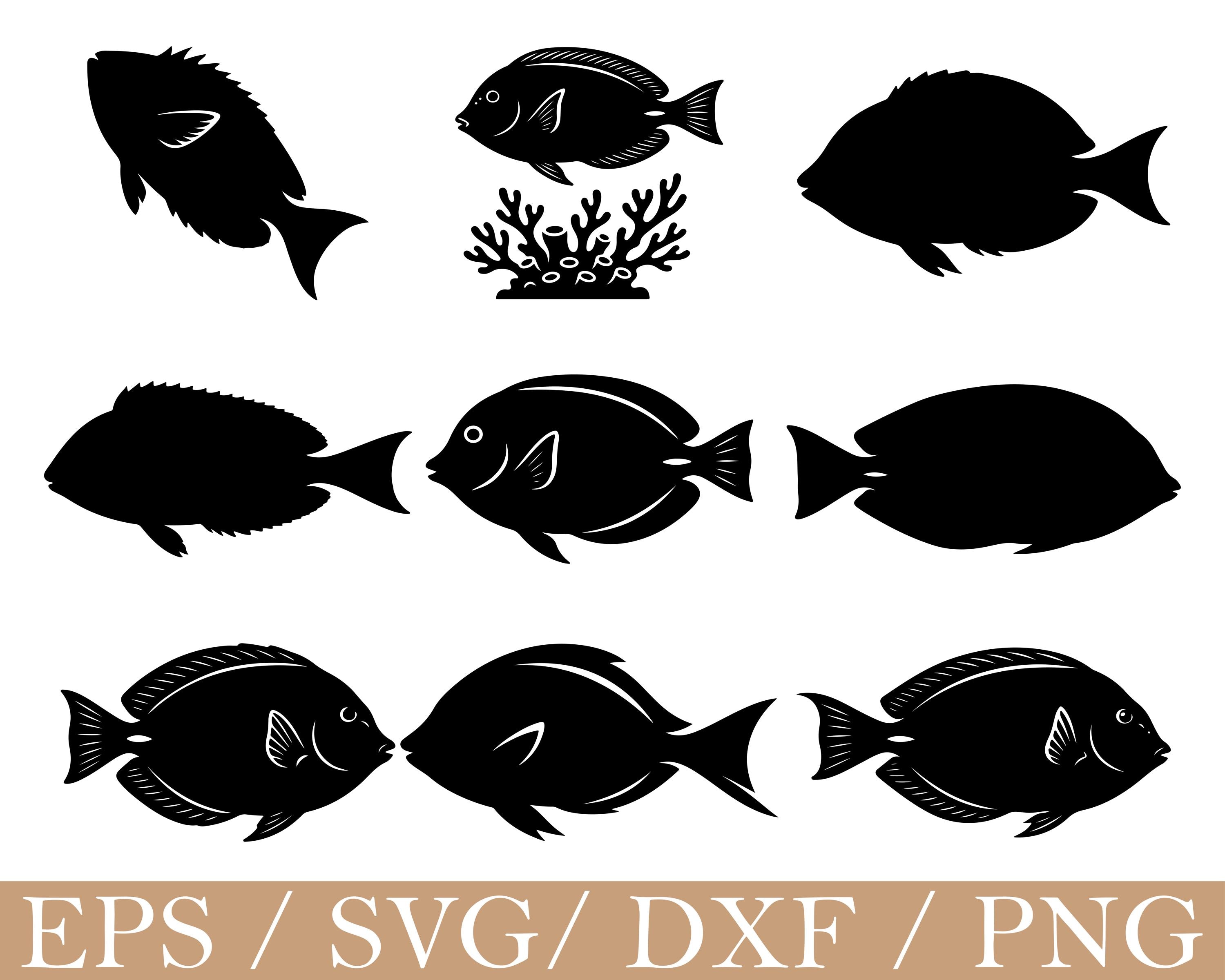 Blue Tang Fish Svg, Dxf, Png - Etsy