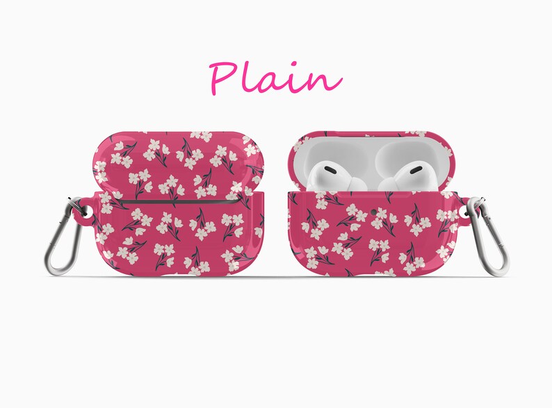 Personalized Spring Boho Small Flowers Red Airpod Case Airpod | Etsy