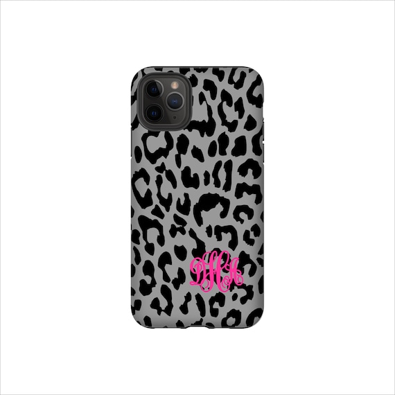 Personalized Monogram Custom Phone Case Leopard Tough Magsafe  Case iPhone 15 14 13 12 11 Pro MaxGalaxy S23 S22 S21 Ultra Plus Pixel 6 7 Pro
