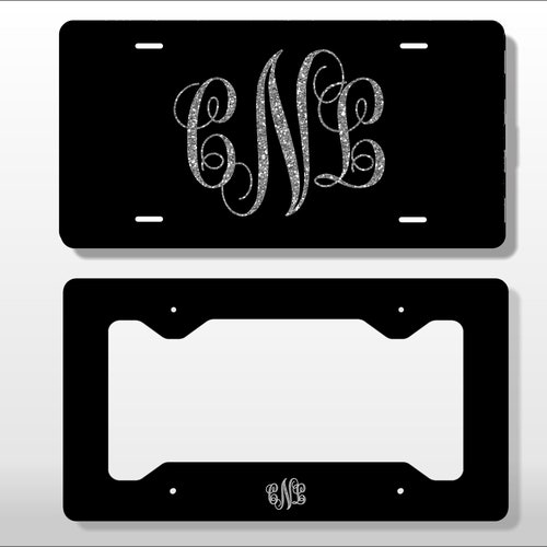 Custom white License Plate Car Tag Personalized Etsy