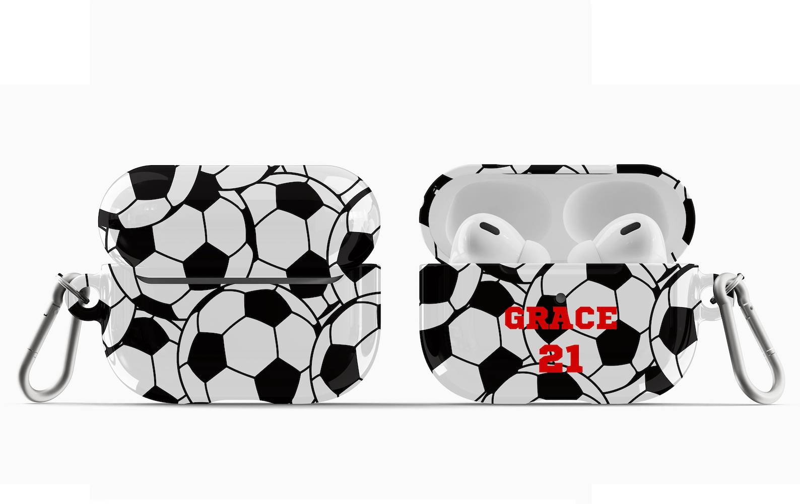 Personalized Soccer Ball With Name and or Number Airpod Case Etsy