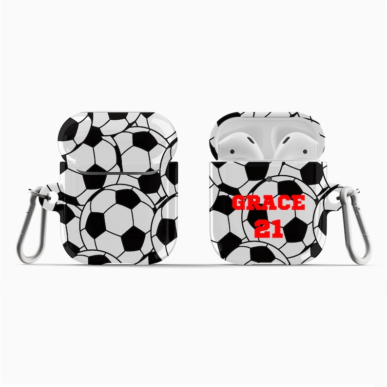 Personalized Soccer Ball With Name and or Number Airpod Case Etsy