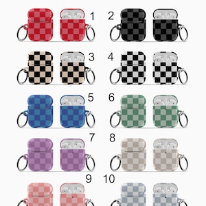 Cute Checkerboard Pattern Lattice Earphone Case For AirPods 3 1 2