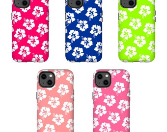 Hibiscus Phone Case Hawaiian iPhone 15 14 13 12 11 Pro Max Mini Galaxy S23 S22 S21 Ultra Plus Magsafe Pixel 6 7 Pro X Hawaiian Phone Case