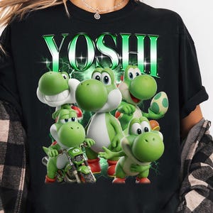 Comfort Colors® Yoshi shirt, Super Mario Galaxy Tee, Bowser Jr, Yoshi