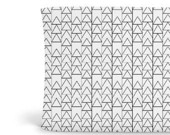 Changing Pad Cover Black Triangle Stack - ModFox Exclusive- Black Changing Pad- Triangle Changing Pad- Monochrome Changing Pad- Organic