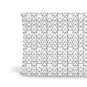 Changing Pad Cover Black Triangle Stack ModFox Exclusive Black Changing Pad Triangle Changing Pad Monochrome Changing Pad Organic image 1