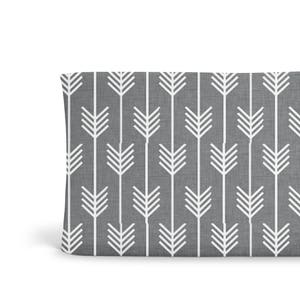 Changing Pad Cover Grey Arrows Grey Arrow Changing Pad Cover Arrow Changing Pad Grey Changing Pad-Gender Neutral Changing Pad Organic image 1