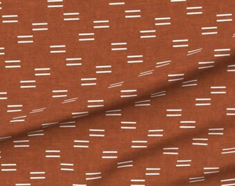 rust mudcloth crib sheet