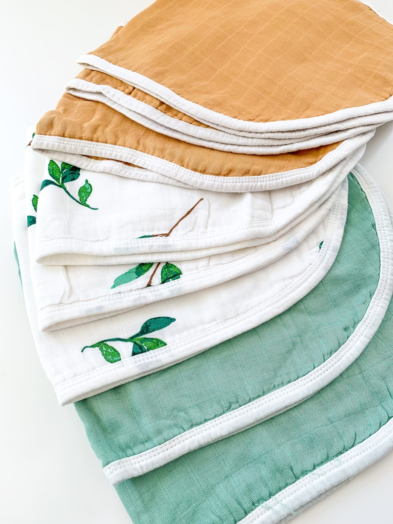 Solid Sage Muslin Burp Cloths Sage Green Burp Cloth Etsy