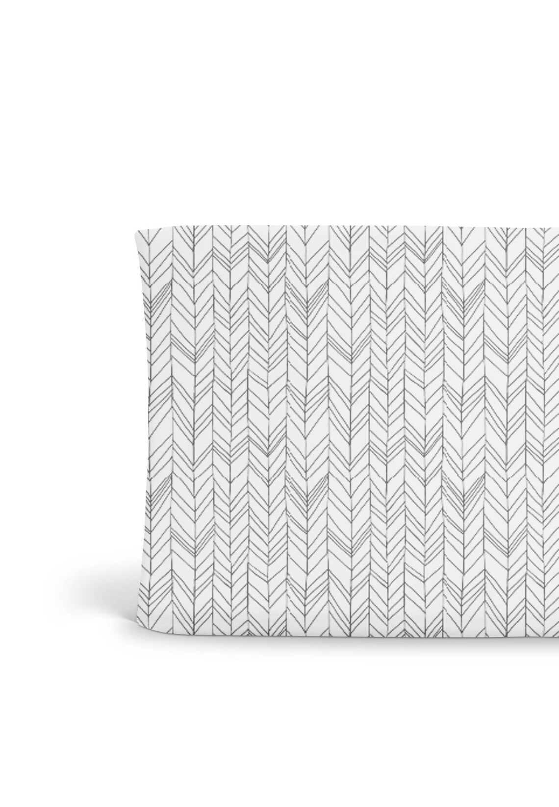 Changing Pad Cover Grey Herringbone Grey Changing Pad Cover Etsy