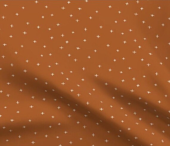 burnt orange crib sheet