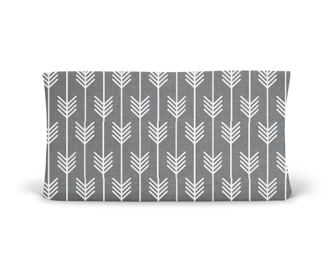 Changing Pad Cover Grey Arrows Grey Arrow Changing Pad Cover Arrow