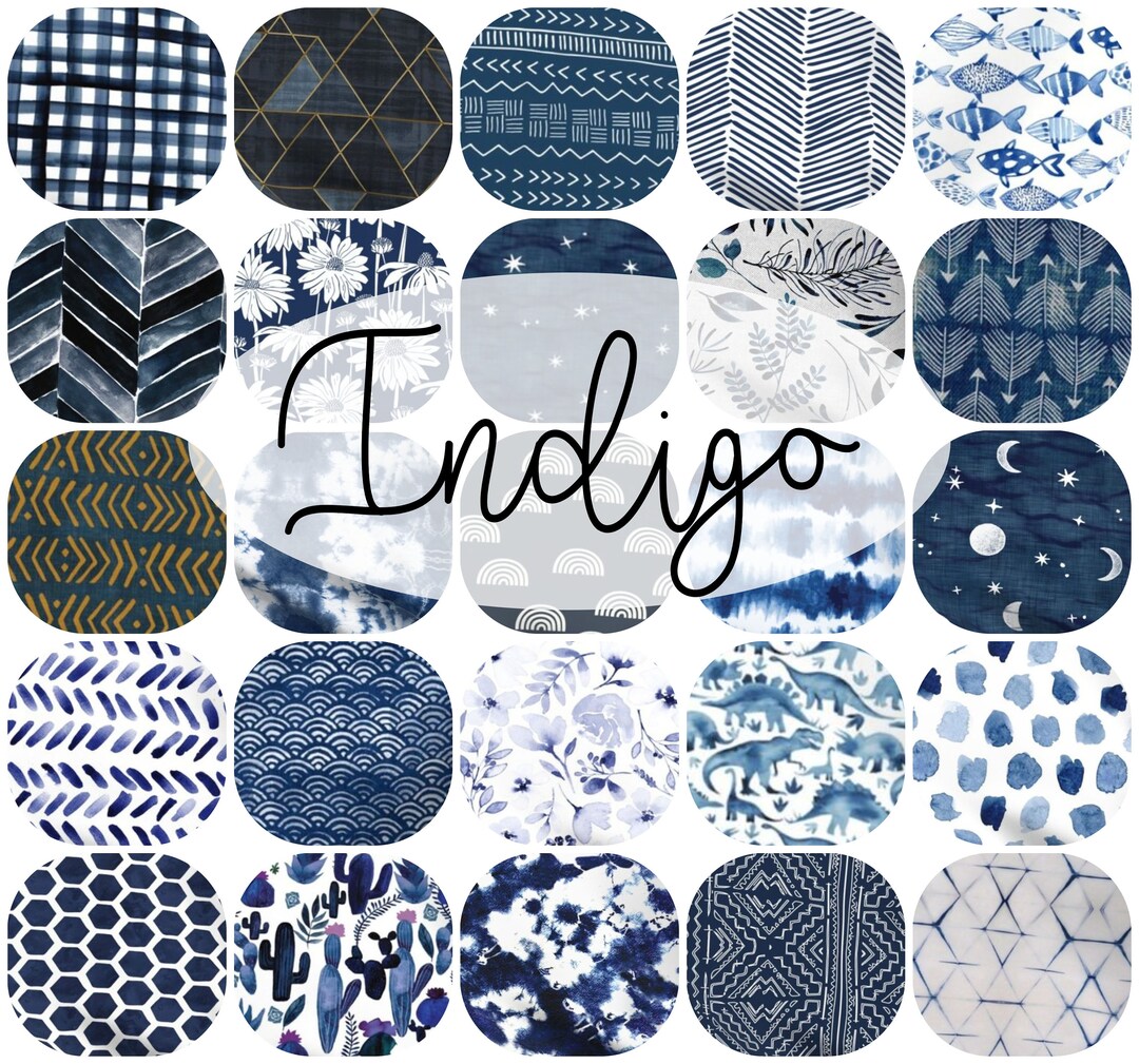 Indigo Baby Bedding . Indigo Crib Sheet . Indigo Baby Blanket . Indigo Swaddle . Indigo Lovey