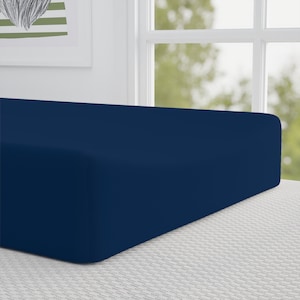 Solid Navy Blue Changing Pad Cover