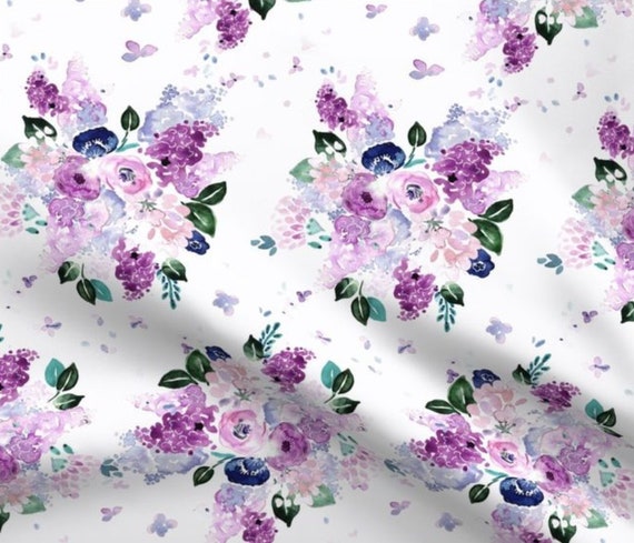 lilac crib sheet