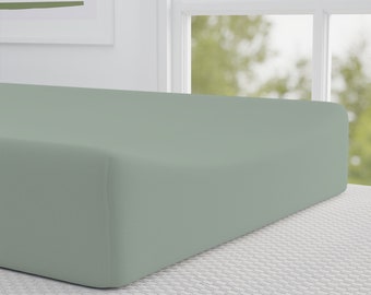Solid Seafoam Green Changing Pad Cover