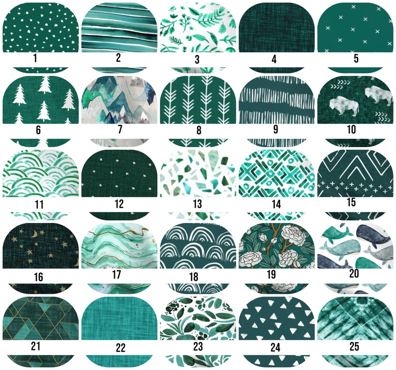 Emerald Green Baby Bedding . Emerald Crib Sheet . Emerald Baby Etsy