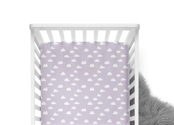 lavender fitted crib sheet