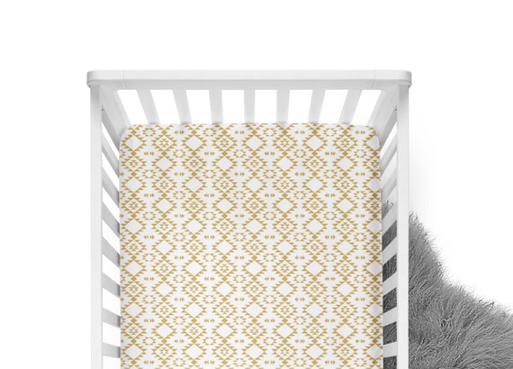 aztec crib sheet