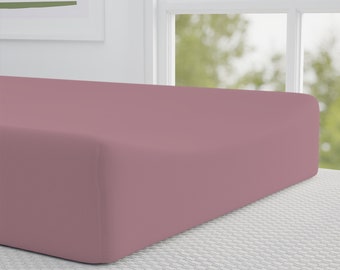 Solid Mauve Changing Pad Cover