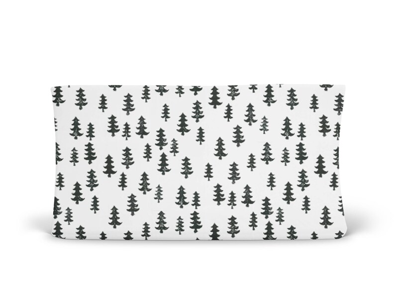 Changing Pad Cover Black Trees Woodland Changing Pad Etsy