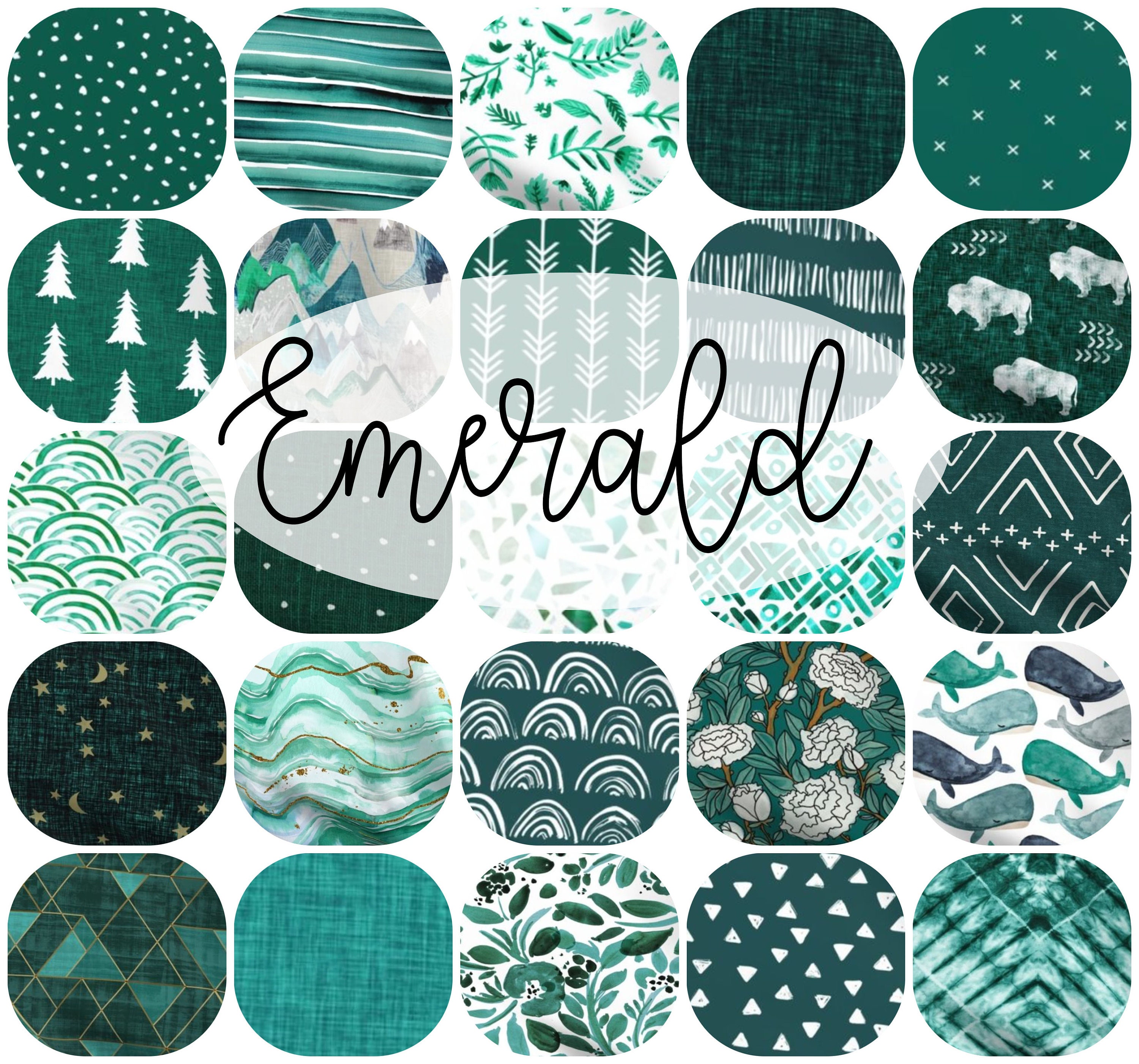 emerald green crib sheet