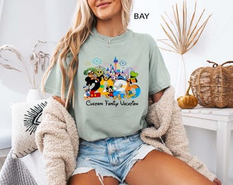 Maglietta personalizzata per viaggio in famiglia a Disneyworld, magliette per vacanze in famiglia a Disney, t-shirt personalizzate per la famiglia