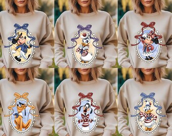 ミッキーと仲間たちのクルーズライン ボウ・スクワッド スウェットシャツ、ディズニーキャラクターズ コケットファミリーお揃い長袖
