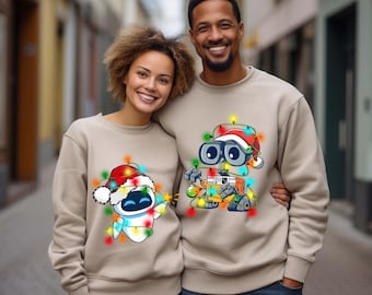 Sudadera navideña de Wall-E Eve, sudadera con capucha a juego para toda la familia de Disney