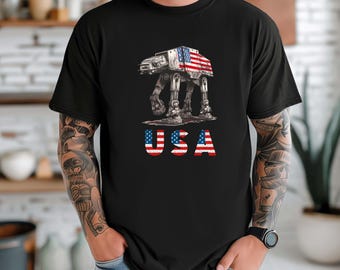 Star Wars USA patriottisch shirt, Disney Fourth Of July-shirt, Star Wars shirt met Amerikaanse vlag, 250e verjaardag VS