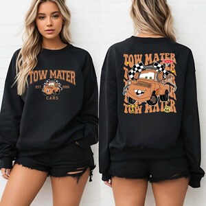 Tow Mater Sweatshirt, Disney Cars Hoodie, Radiator Springs WDW Cars Land Piston Cup Sweater, Disney Family Trip