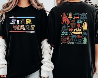 Retro Star Wars Shirt, Disney Star Wars Shirt, Star Wars Characters Shirt, Disney Trip 2026 Shirt, Retro Disney Shirt