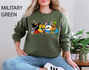 Mickey And Friends 2026 Sweatshirt, Disney Family Matching Hoodie, Disneyland Trip