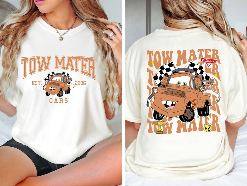 Tow Mater Shirt, Disney Cars Comfort Colors Shirt, Radiator Springs Tee, WDW Cars Land Piston Cup T-shirt, Disney Trip Shirt, Cars Tee