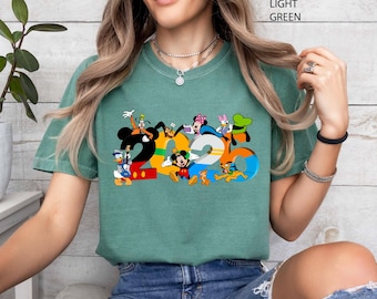 Mickey And Friends 2026 Shirt, Disney Family Matching T-shirt, Comfort Colors Disneyland Trip Tee