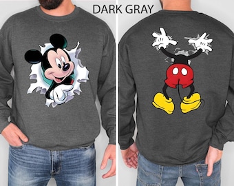 Sweat-shirt Disney Mickey Mouse, sweat à capuche Disneyland Mickey Mouse, pull vacances en famille Disney World Holiday
