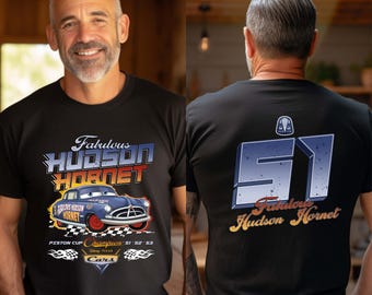 Disney Cars Doc Hudson Shirt, Lightning McQueen Doc Hudson 51 Piston Cup Champion, WDW Disneyland Cars Land Family Vacation