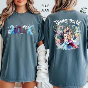 Disney Frozen 2026 Shirt, Elsa and Anna Family T-Shirt, Princess Birthday Tee, Olaf Kristof Tees