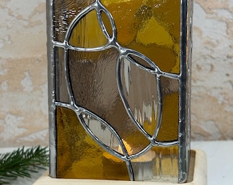 Geometric Stained Glass Pattern – Candle Holder, Suncatcher PDF | Numbered Template