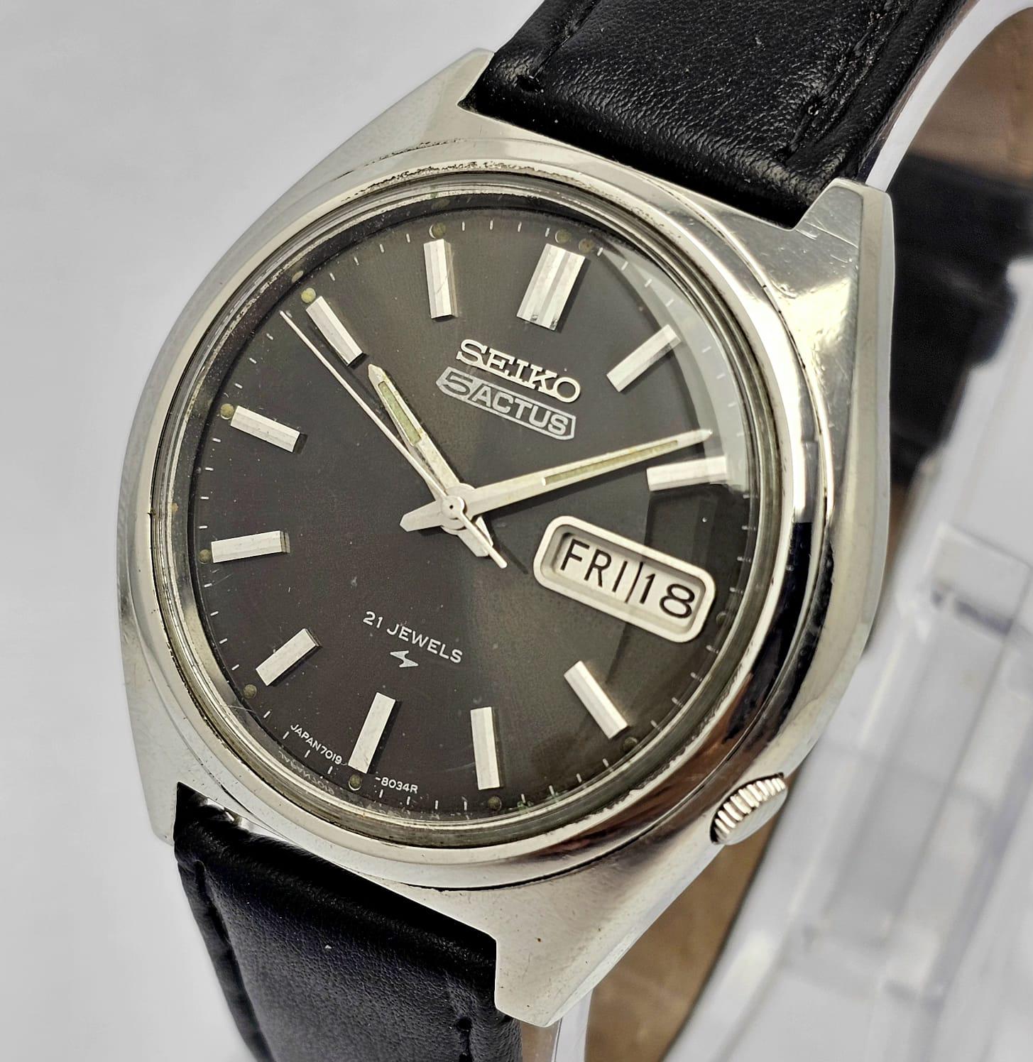 Seiko 5 Actus 7019-8010 Automatic Day/date Vintage Men's Watch - Etsy