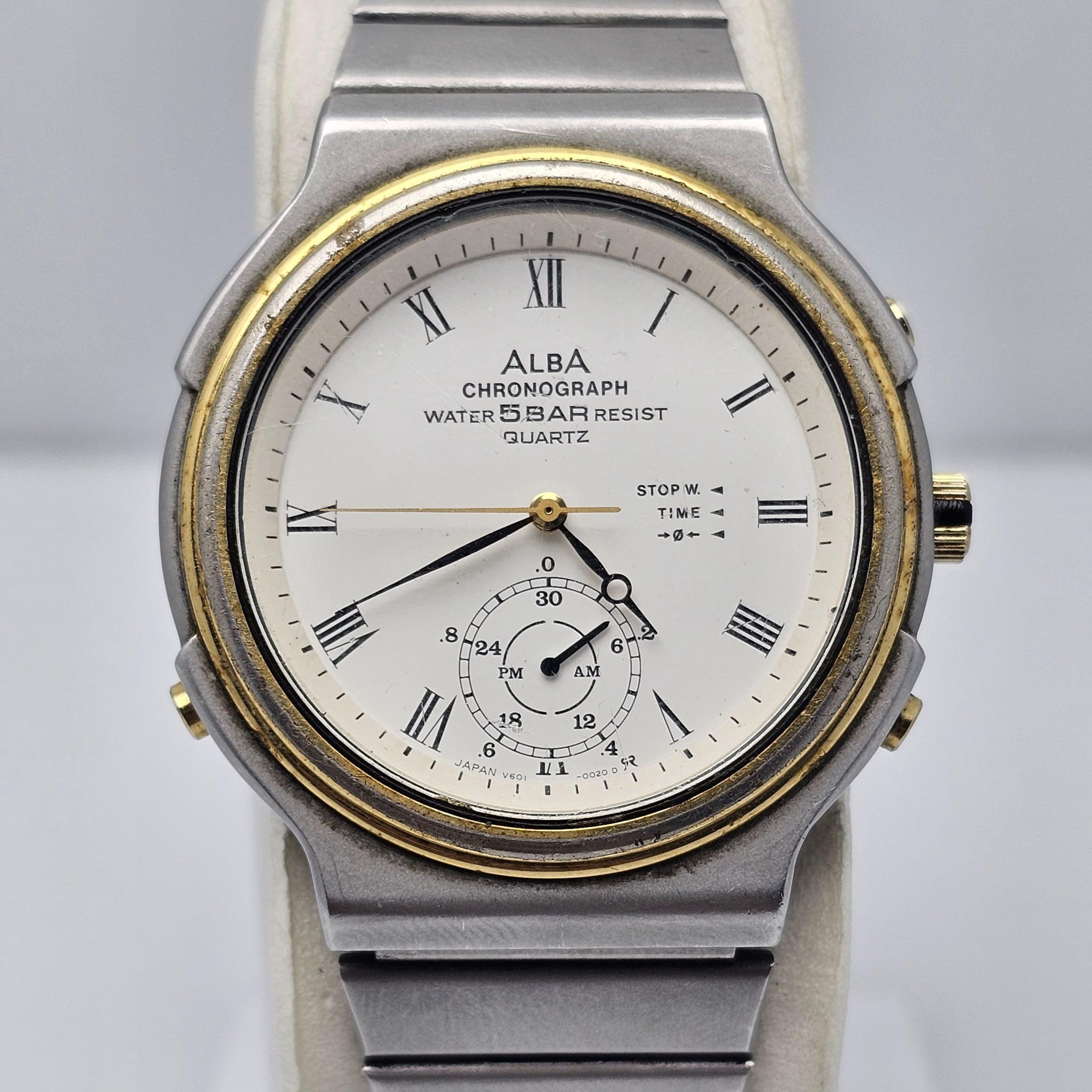 Seiko Alba Chronograph V601-0010 Quartz Vintage Men's Watch - Etsy